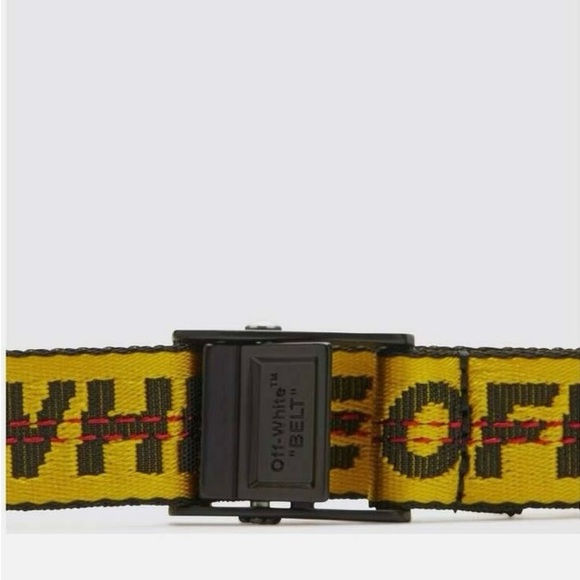 EUC Unisex One Size Off-White Mini Industrial Belt SS19 In Yellow & Black Color - Picture 7 of 14